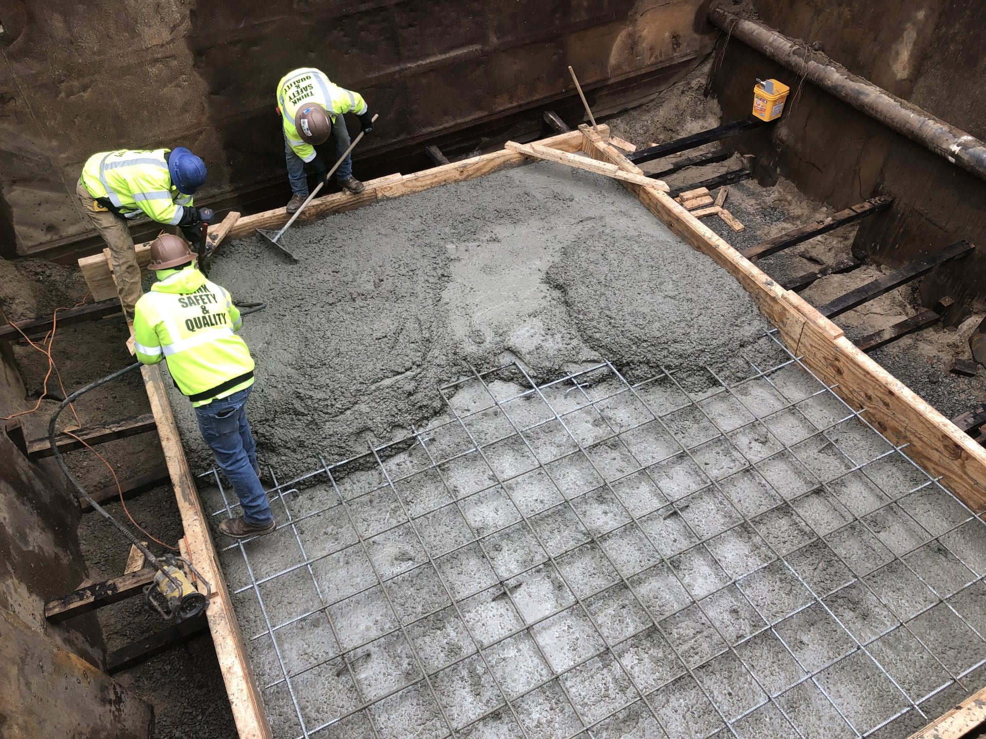 C. B. Utility sewer work