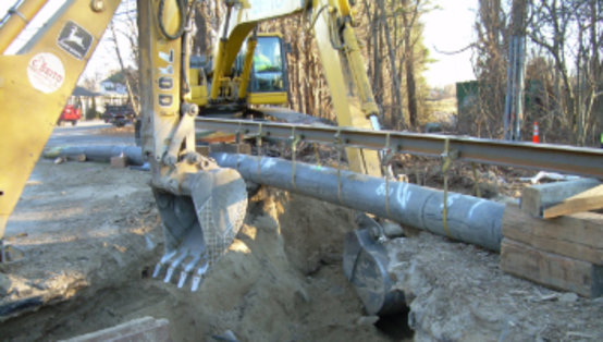 Replacement of sewer force main in Rhode Island