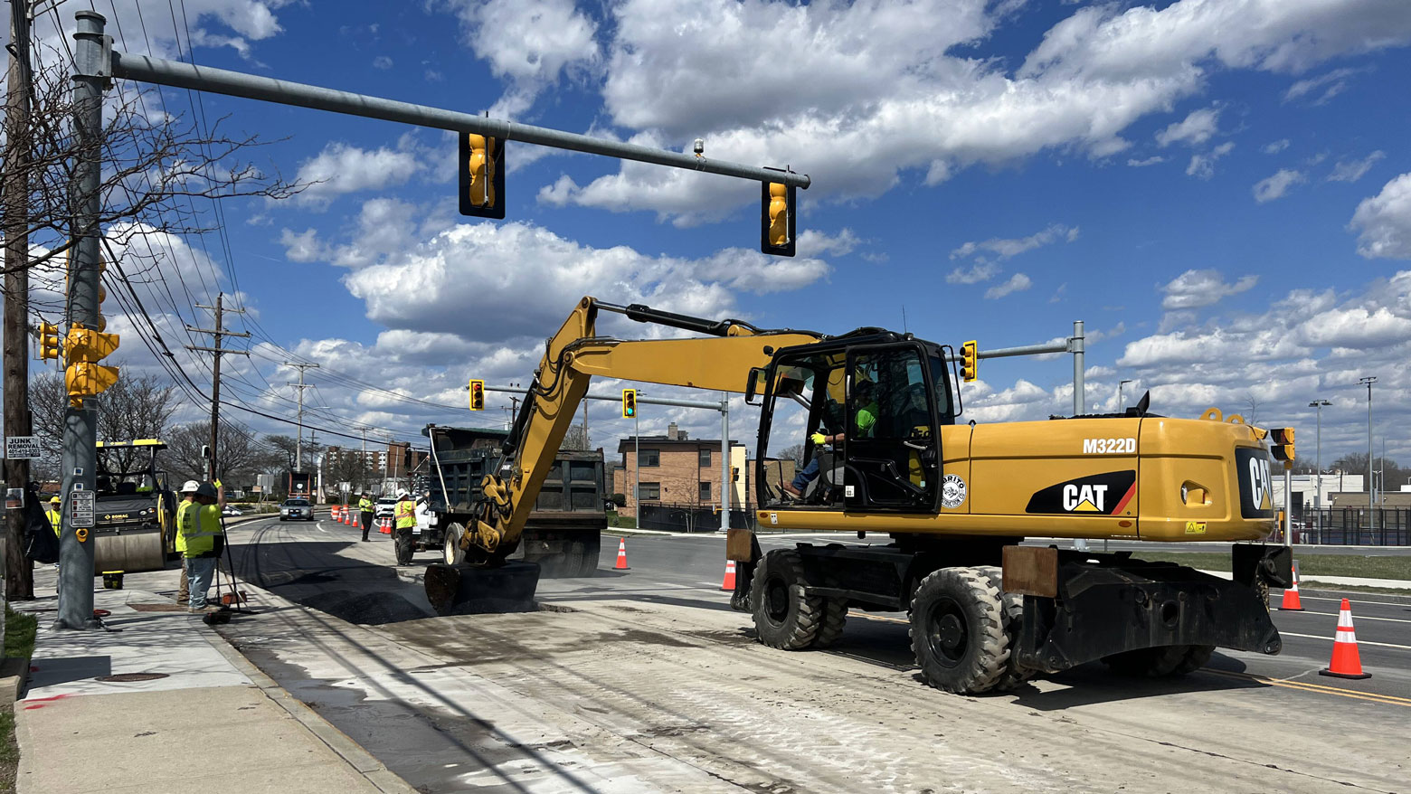 C. B. Utility road construction