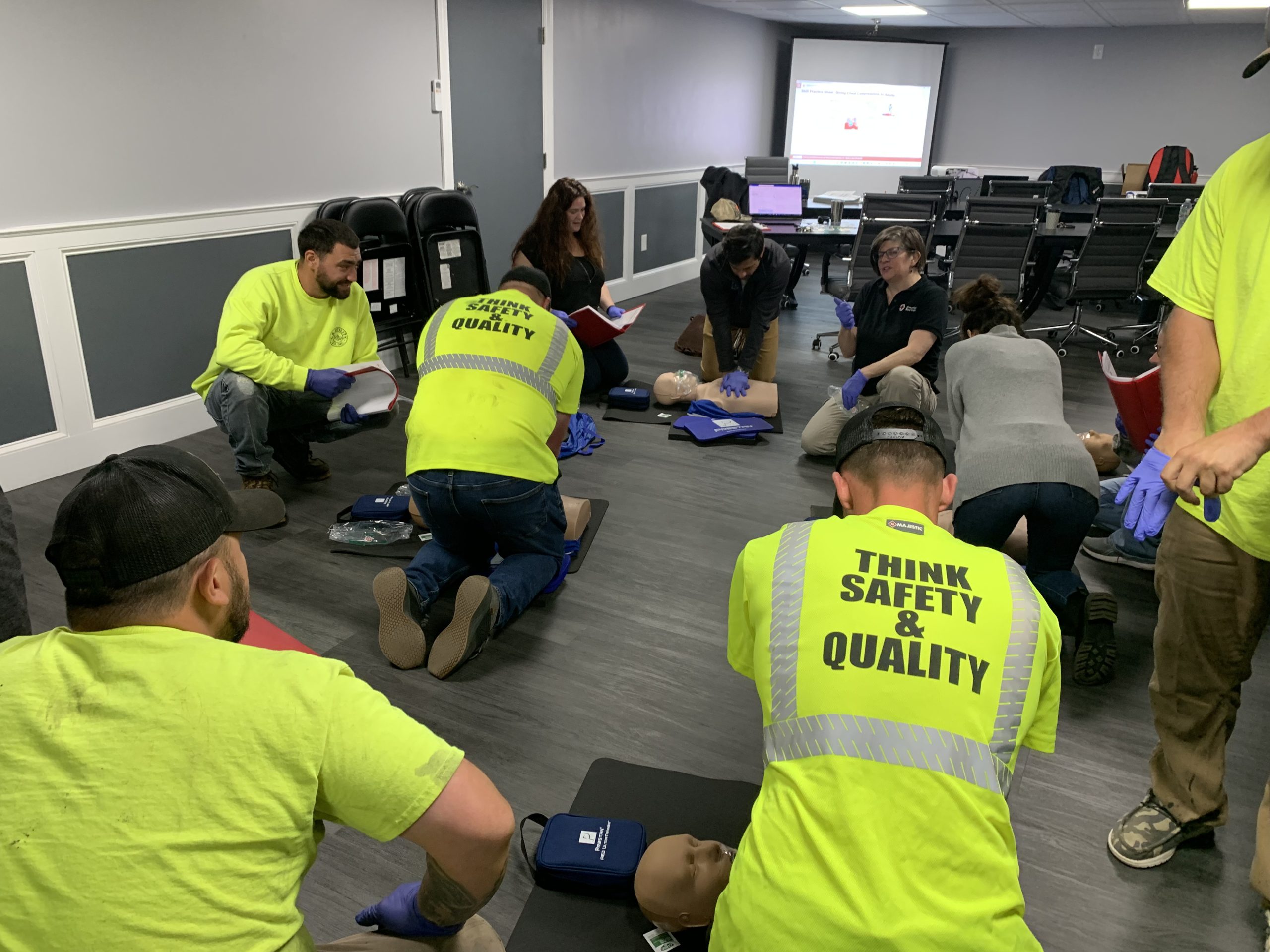 Team CPR training